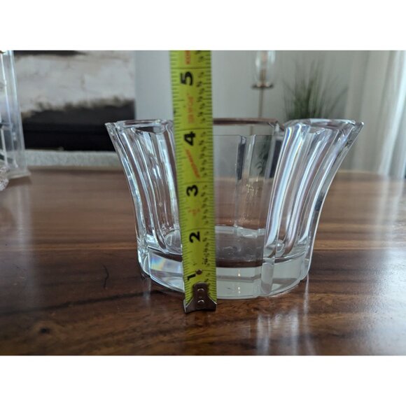 VTG Orrefors Stenhammar Clear Crystal Centerpiece Bowl Sweden 7" - Picture 6 of 9